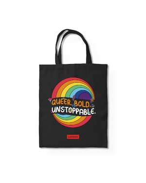 Queer Bold Customized Tote Bag - Black